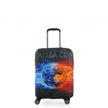 Чохол для валізи Польща малий S (дайвінг) планета/Fly 181-20