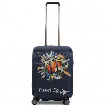 Чехол для чемодана малый S ткань (дайвинг) архитектура/Fly 472-20