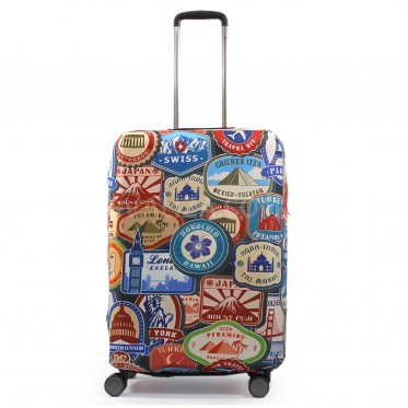 Чохол для валізи Польща середній М (дайвінг) марки/Fly 271-24 