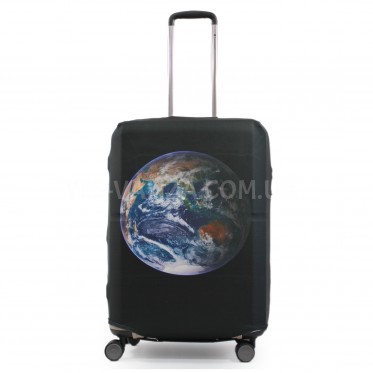 Чехол для чемодана Польша средний М ткань (дайвинг) земля/Fly 261-24