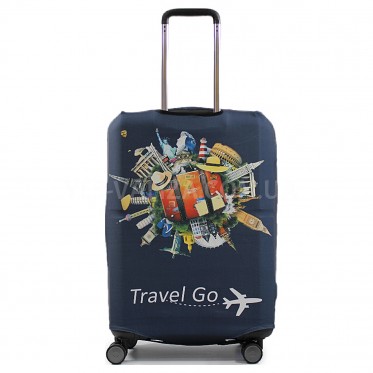 Чохол для валізи Польща середній М (дайвінг) архітектура//Fly 472-24