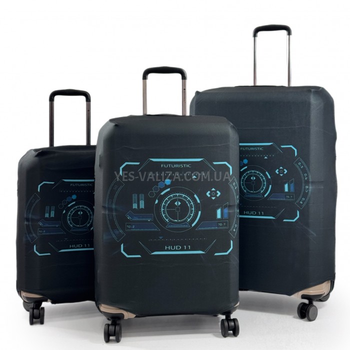 Чехол для чемодана большой L ткань (дайвинг) абстракция/Fly 111-28, фото 5