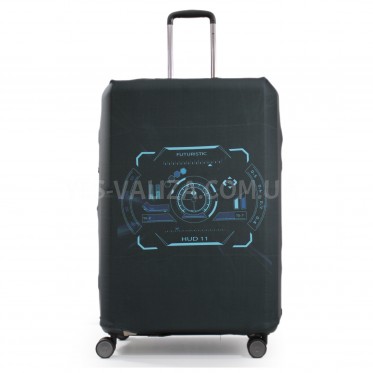 Чехол для чемодана большой L ткань (дайвинг) абстракция/Fly 111-28