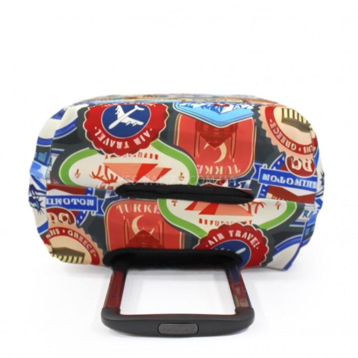 Чохол для валізи Польща великий L тканина (дайвінг) марки/Fly 271-28 (271-28 stamps), фото 4