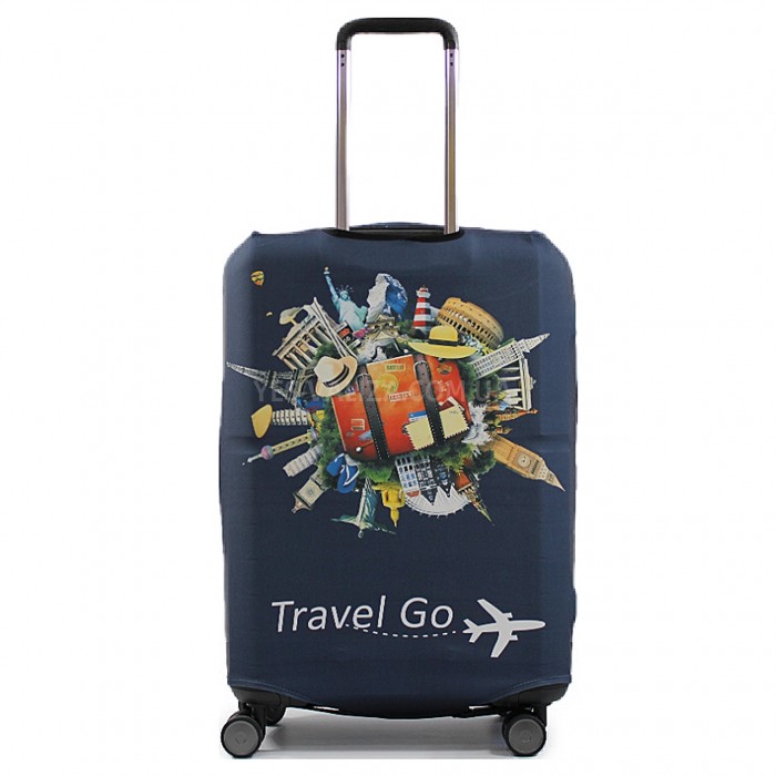 Чохол для валізи великий L тканина (дайвінг) архітектура/Fly 472-28, фото 4