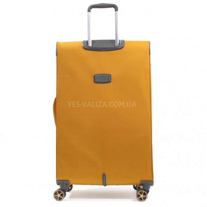 Валіза велика L тканина жовта 77х48х31(+5)см/112л/3.8кг/Snowbal 21505, фото 3