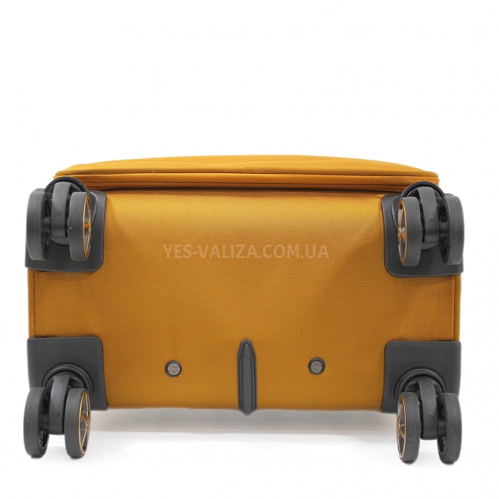 Набір валіз Франція (L M S+BC-4шт) тканина жовтий/Snowball 21505, фото 11