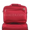Набір валіз Франція (L M S+BC-4шт) тканина червоний/Snowball 21505, фото 18