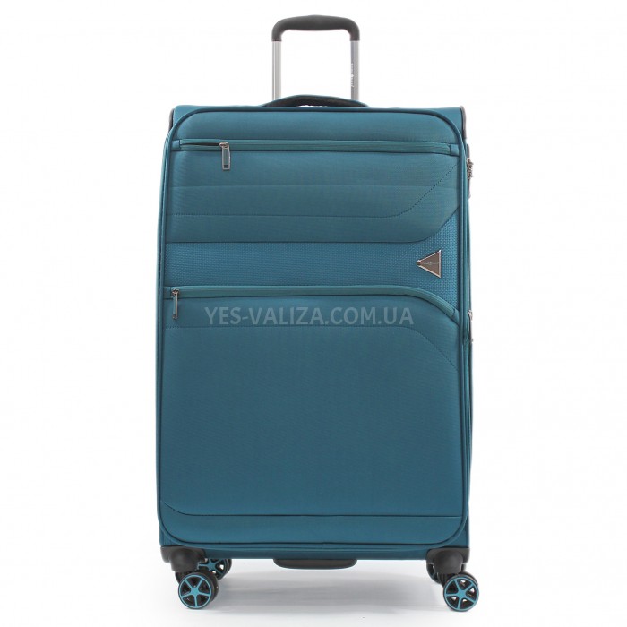 Набор чемоданов Франция (L M S+BC-4шт) ткань бирюза/Snowball 21505, фото 2