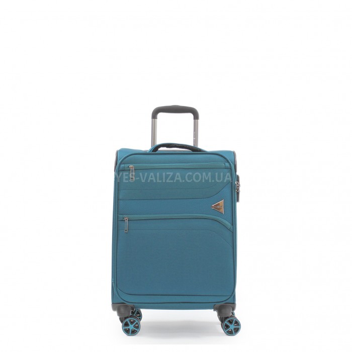 Набор чемоданов Франция (L M S+BC-4шт) ткань бирюза/Snowball 21505, фото 4