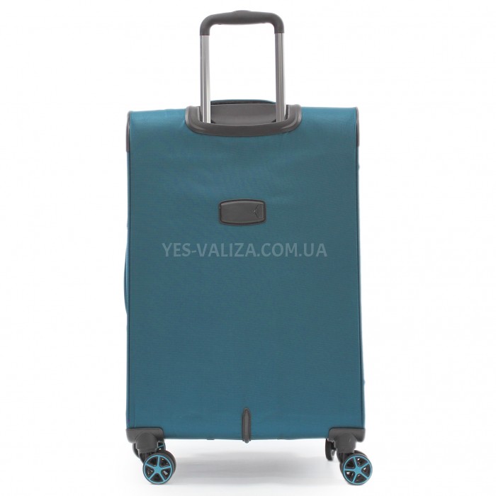 Валіза середня M тканина бірюза 67х44х25+5см/78л/3.1кг/Snowball 21505, фото 3