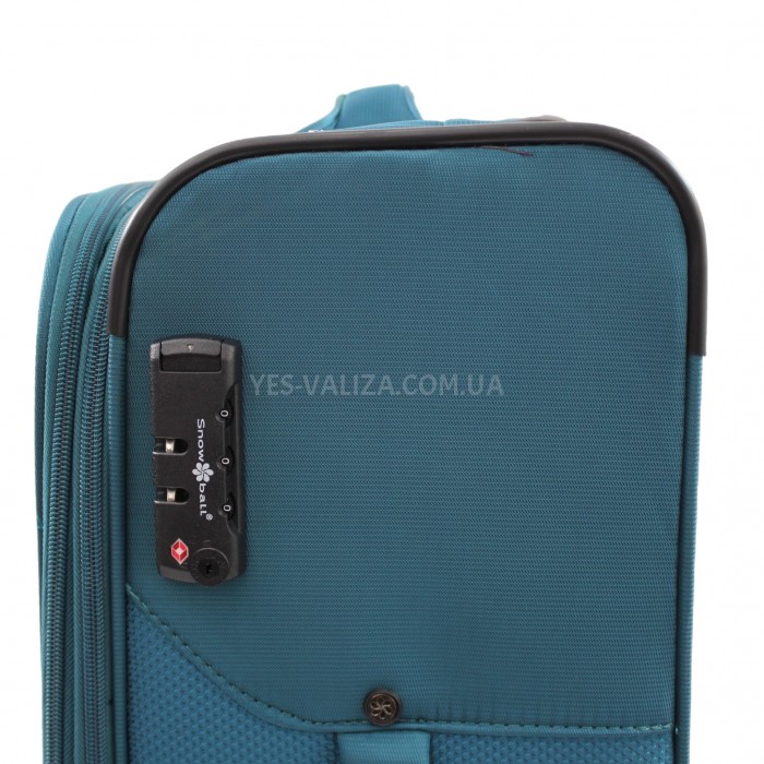 Валіза середня M тканина бірюза 67х44х25+5см/78л/3.1кг/Snowball 21505, фото 8