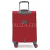 Валіза ручна поклажа S тканина червона 55х37х20/35л/2.7кг/Snowbal21505, фото 14