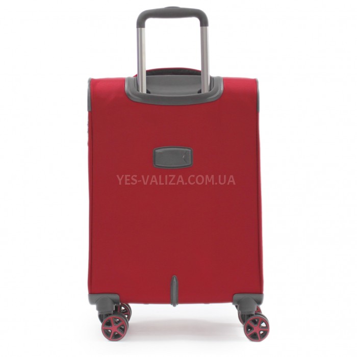 Валіза ручна поклажа S тканина червона 55х37х20/35л/2.7кг/Snowbal21505, фото 4