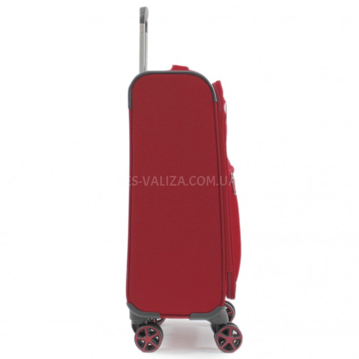 Валіза ручна поклажа S тканина червона 55х37х20/35л/2.7кг/Snowbal21505, фото 6