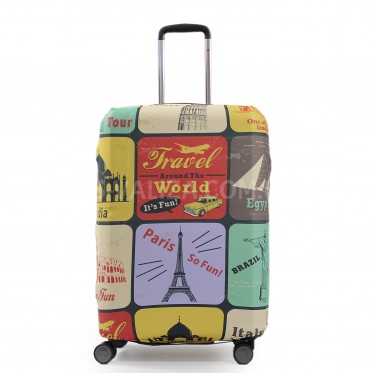 Чохол для валізи Польща середній М (дайвінг) подорож//Fly 281-24