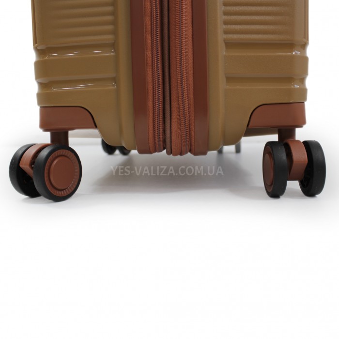 Чемодан большой L полипропилен кофе 76х51х31+5/125л/4.4кг/Airtex 247, фото 9