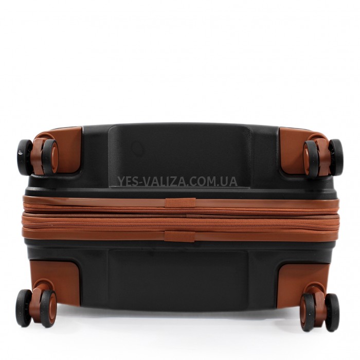 Чемодан большой L полипропилен чёрный 76х51х31+5/125л/4.4кг/Airtex 247, фото 7