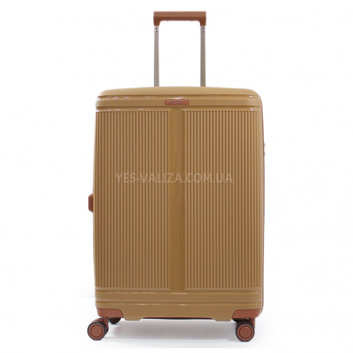 Валіза середня M поліпропілен кава 66х46х27+5/83л/3.6кг/Airtex 247, фото 1