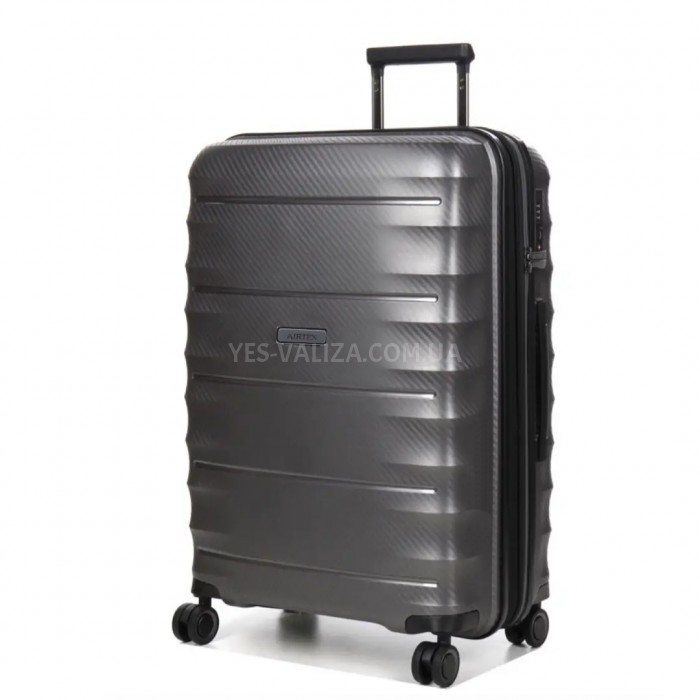 Набор чемоданов Франция (L M S-3шт) полипропилен серый/Airtex 242, фото 2