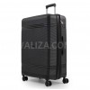 Чемодан большой L полипропилен чёрный76х51х28+5/117л/4.9кгSnowbal21204, фото 11