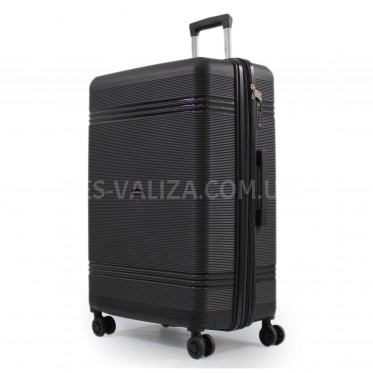 Чемодан большой L полипропилен чёрный76х51х28+5/117л/4.9кгSnowbal21204