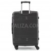 Чемодан средний M полипропилен чёрный 66х44х25+5/79л/4кг/Snowbal 21204, фото 13