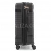 Валіза середня M поліпропілен чорна 66х44х25+5/79л/4кг/Snowball 21204, фото 14
