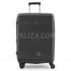 Чемодан средний M полипропилен чёрный 66х44х25+5/79л/4кг/Snowbal 21204, фото 12