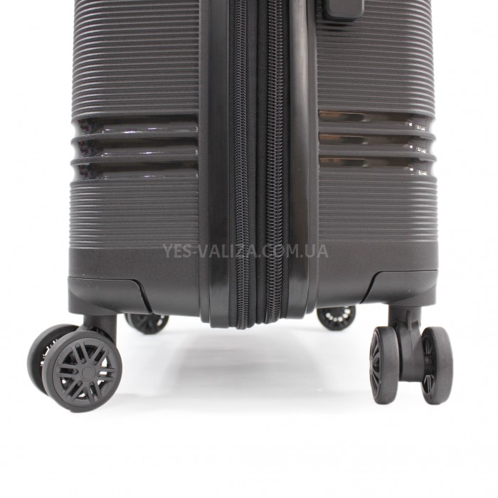 Чемодан ручная кладь S полипропилен чёрный 55х36х20/36л/3кг/Snowball, фото 10