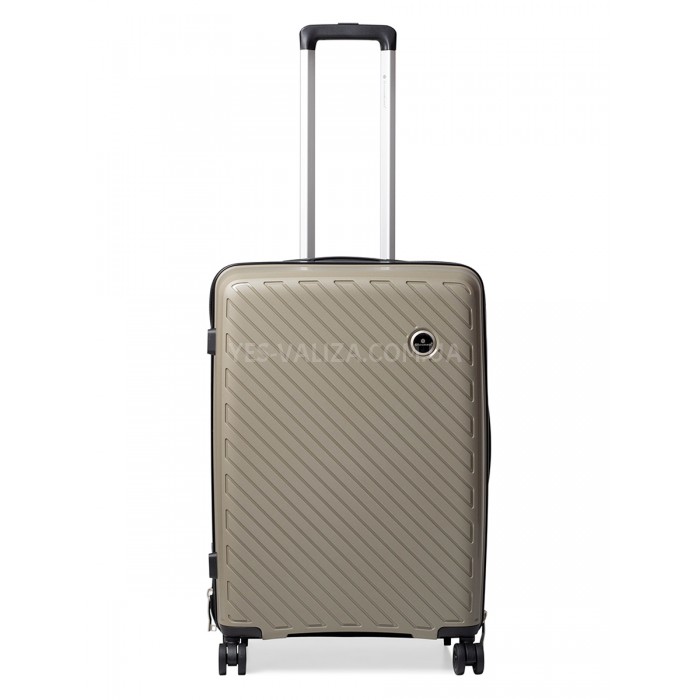 Валіза середня M поліпропілен беж. 66х46х26см/67л/3.5кг/Snowball 20203, фото 1