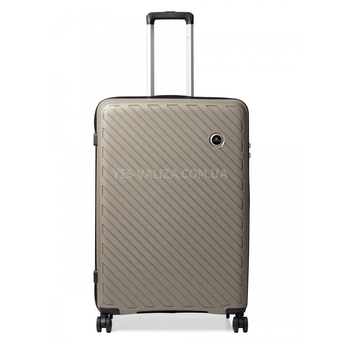 Валіза велика L поліпропілен бежева 76х52х30см/105л/4кг/Snowball 20203, фото 2