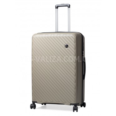 Чемодан большой L полипропилен беж. 76х52х30см/105л/4кг/Snowball 20203