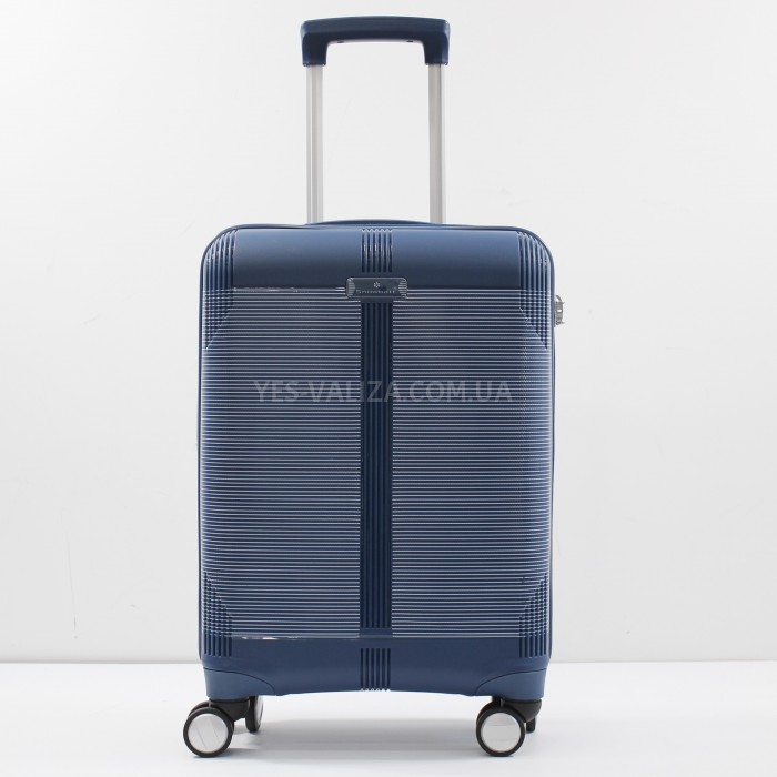 Чемодан ручная кладь S полипропилен синий 55х36х20/35л/2.6кг/Snowball, фото 1