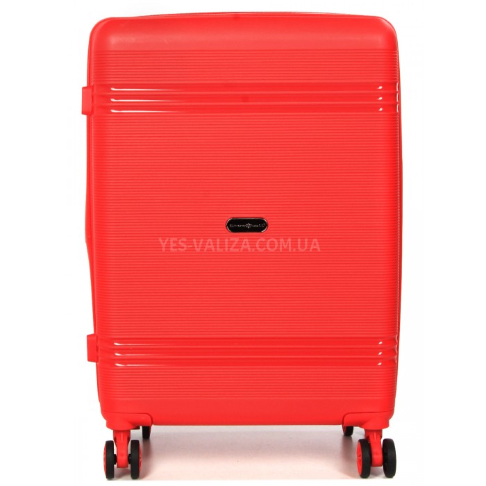 Валіза середня M поліпропілен червона 66х44х25+5/79л/4кг/Snowball 21204, фото 2
