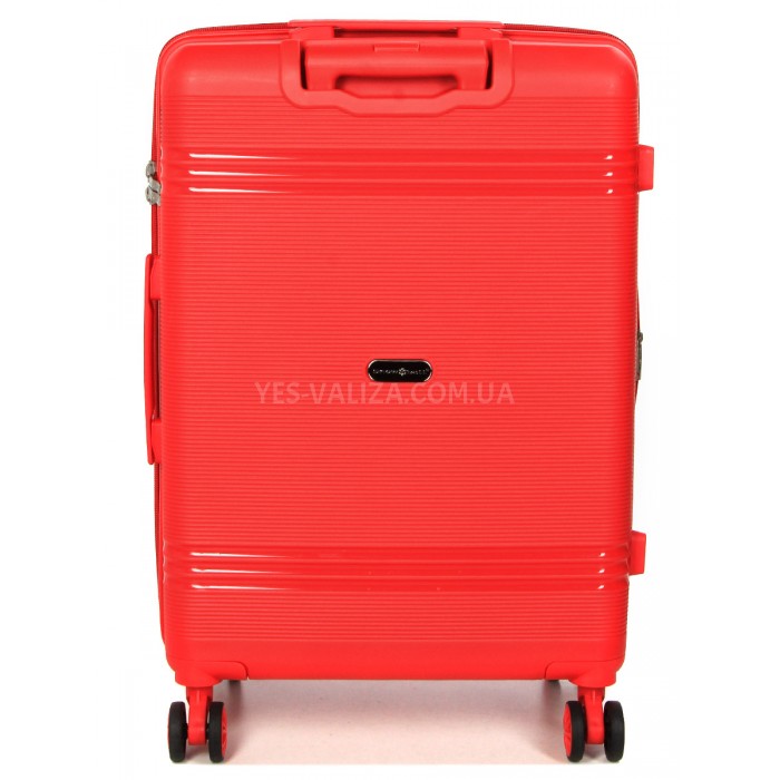 Валіза середня M поліпропілен червона 66х44х25+5/79л/4кг/Snowball 21204, фото 3