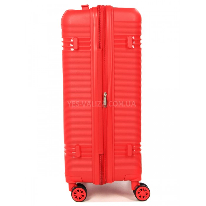Валіза середня M поліпропілен червона 66х44х25+5/79л/4кг/Snowball 21204, фото 6