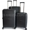 Набір валіз Франція (L M S-3шт) поліпропілен чорний/Airtex 249, фото 13