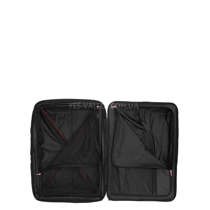 Валіза велика L поліпропілен чорна 76x52x32+5/125л/4.4кг/Airtex 249, фото 10