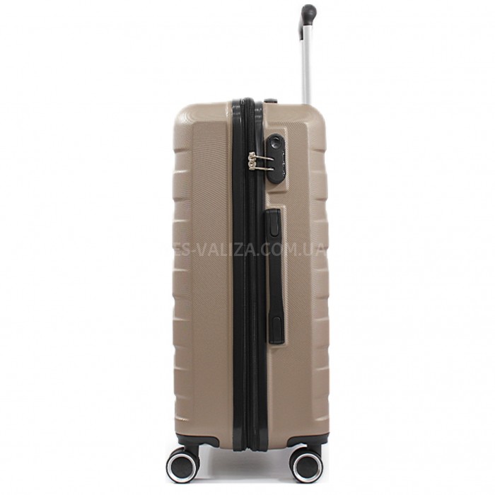 Валіза Франція середня M шампань 66х43х27(+5)см/78л/3.5кг/Worldline 626, фото 4