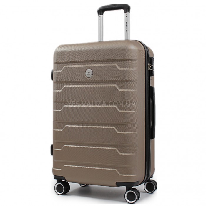 Валіза Франція середня M шампань 66х43х27(+5)см/78л/3.5кг/Worldline 626, фото 2