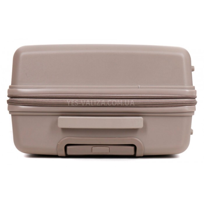 Валіза велика L поліпропілен шампань76х51х28+5/117л/4.9кг Snowbal21204, фото 5