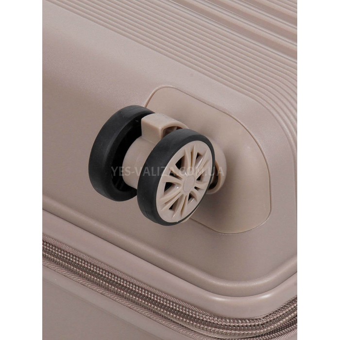 Валіза велика L поліпропілен шампань76х51х28+5/117л/4.9кг Snowbal21204, фото 8