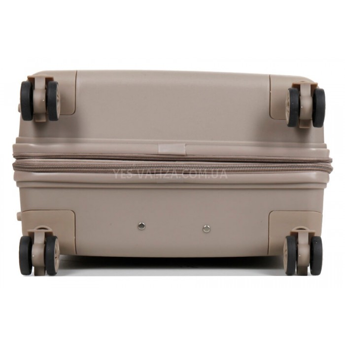 Валіза велика L поліпропілен шампань76х51х28+5/117л/4.9кг Snowbal21204, фото 6