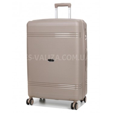 Чемодан большой L полипропилен шампань76х51х28+5/117л/4.9кгSnowbal21204