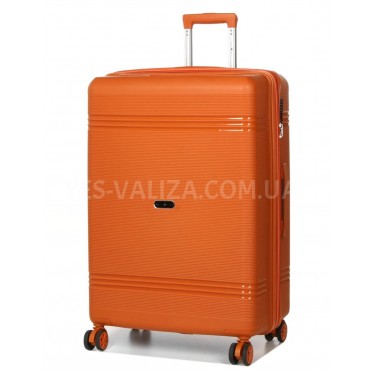 Чемодан большой L полипропилен оранж76х51х28+5/117л/4.9кгSnowbal21204