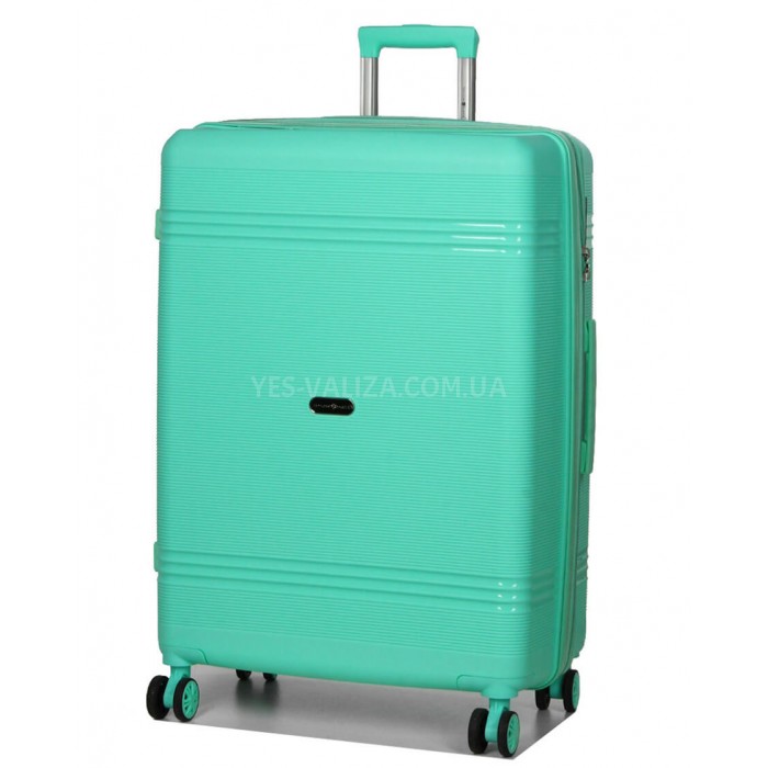 Валіза велика L поліпропілен бірюза76х51х28+5/117л/4.9кг Snowbal21204, фото 2