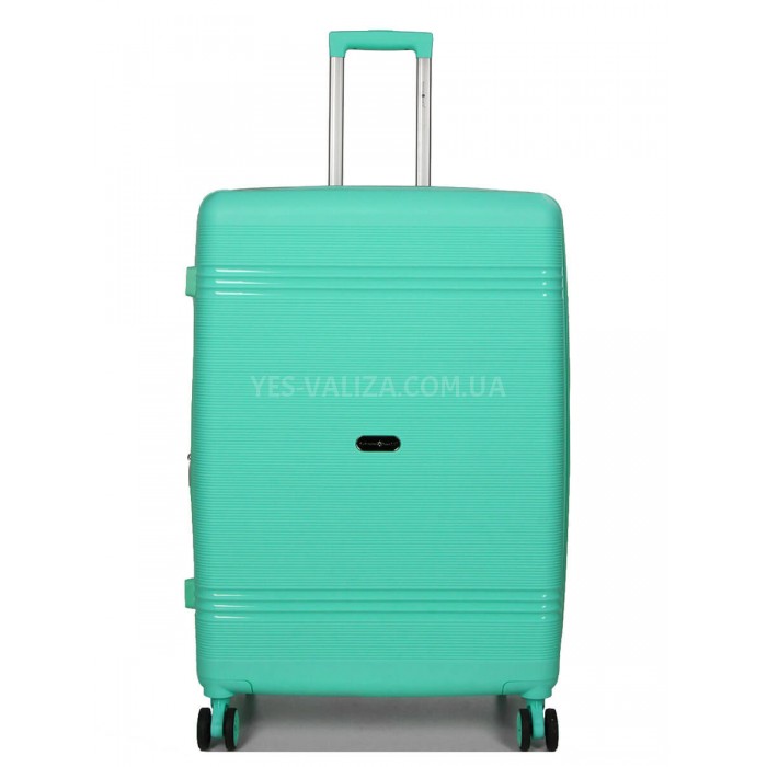 Чемодан большой L полипропилен бирюза76х51х28+5/117л/4.9кгSnowbal21204, фото 1