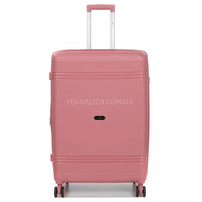 Набор чемоданов Франция (L M S XS+BC-5шт) полипропилен розовый/Snowbal, фото 2