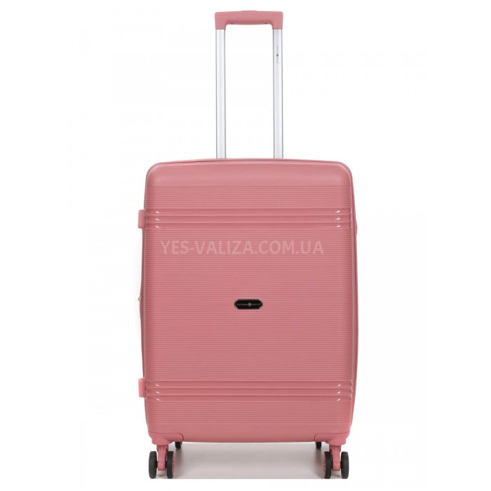 Набор чемоданов Франция (L M S XS+BC-5шт) полипропилен розовый/Snowbal, фото 3